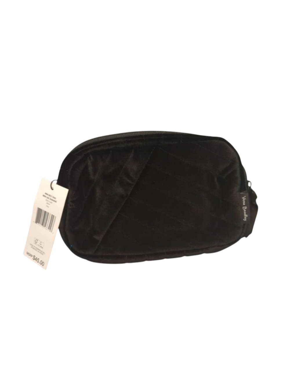 Vera Bradley Black Velvet Mini Belt Bag Sling Crossbody